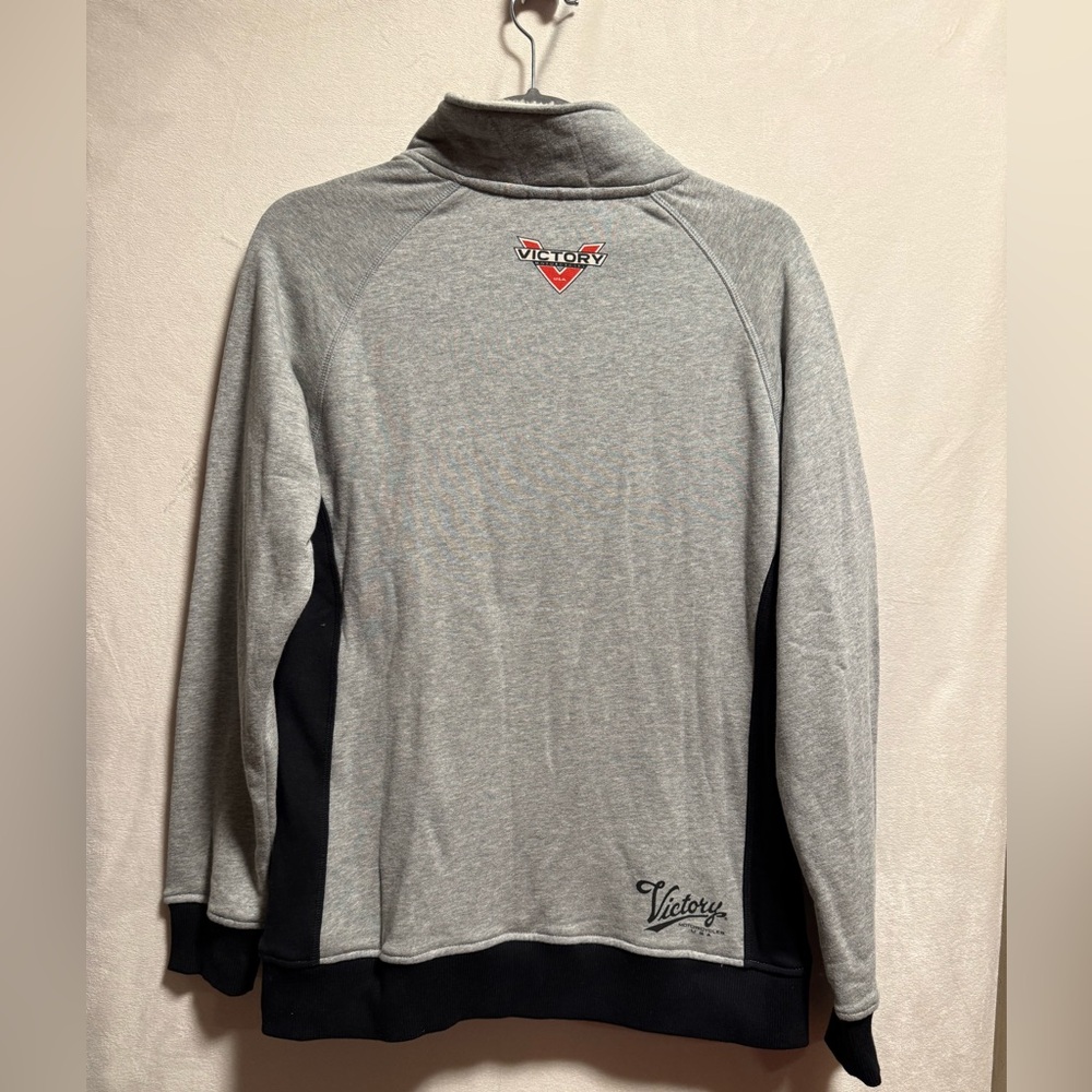 Victory Motorcycles Gray and Black Sweatshirt - Picture 3 of 3